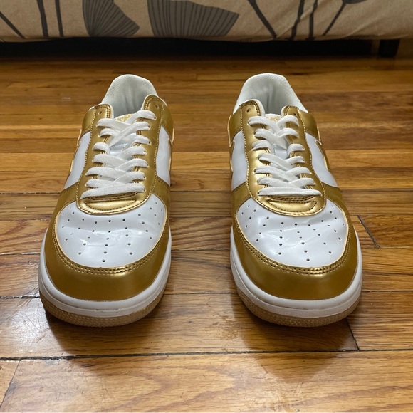2003 A Bathing Ape Bapesta ‘White/Gold’ Size 11.5M Used W/ Box Vintage Rare - Picture 6 of 9